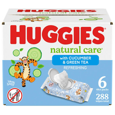 Huggies Natural Care Refreshing Scented Baby Wipes 10 Flip-Top Packs - 288 Count