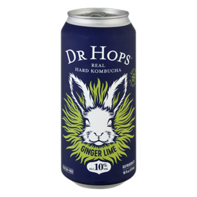 Dr Hops Hard Kombucha Ginger Lime In Can - 16 Fl. Oz.