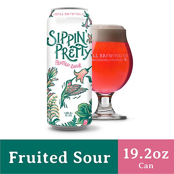 Odell Brewing Sippin Pretty Fruited Sour Beer Can - 19.2 Fl. Oz.