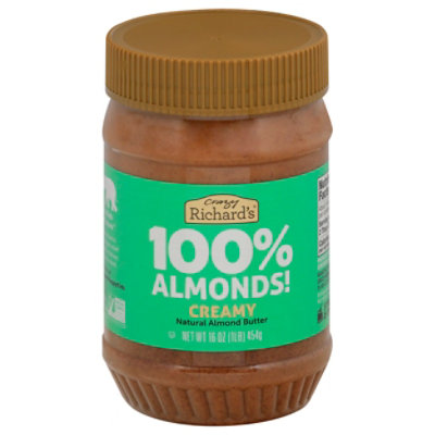 Crazy Richard's Creamy Almond Butter - 16 Oz - Image 3