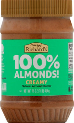 Crazy Richard's Creamy Almond Butter - 16 Oz - Image 2