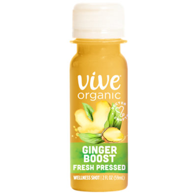 Vive Organic Ginger Boost Wellness Shot Fresh Pressed Ginger Shot - 2 Fl. Oz. - Image 1