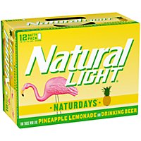 Natural Light Naturdays Pineapple Lemonade Beer Cans - 12-12 Fl. Oz. - Image 1