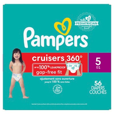 Pampers Cruisers 360 Size 5 Diapers - 56 Count