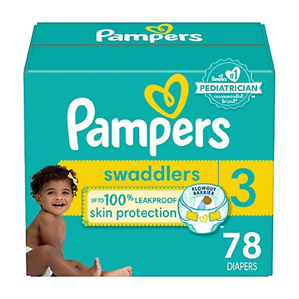 Pampers Swaddlers Baby Diapers Size 3 - 78 Count - Image 2