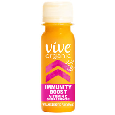 Vive Organic Immunity Boost Shot Vitamin C Ginger and Turmeric Wellness Shot - 2 Fl. Oz. - Image 1