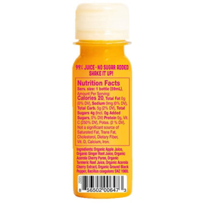 Vive Organic Immunity Boost Shot Vitamin C Ginger and Turmeric Wellness Shot - 2 Fl. Oz. - Image 3
