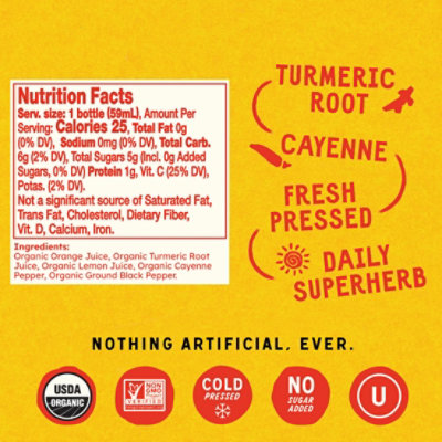 Vive Organic Cold-Pressed Tumeric Boost Wellness Shot - Image 5