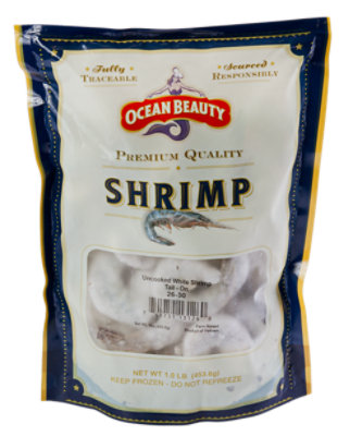 Raw Peeled Large Shrimp 26-30 in each pound BAP4 Certified Sustainable Frozen - 16 oz. - Image 1