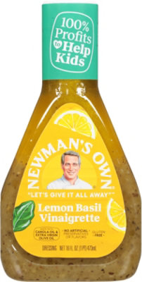 Newmans Own Lemon Basil Vinaigrette - 16 OZ - Image 1