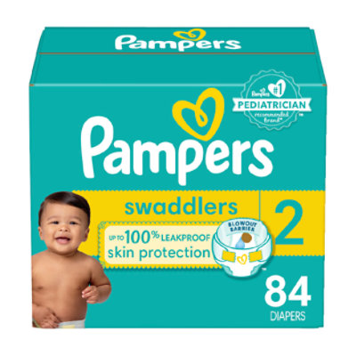 Pampers Pure Protection Baby Diapers Size 1 (8-14 lbs), 82 count - Pay Less  Super Markets