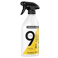 9 Elements Bathroom Cleaner Lemon Multi Surface Shower Tub & Tile Cleaning Vinegar Spray - 18 Oz - Image 2