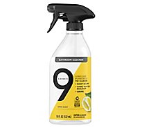 9 Elements Bathroom Cleaner Lemon Multi Surface Shower Tub & Tile Cleaning Vinegar Spray - 18 Oz