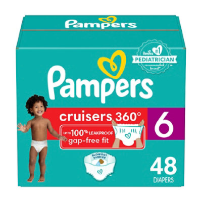 Pampers Cruisers 360 Size 6 Diapers - 48 Count - Image 1