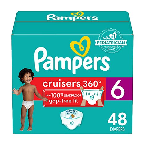 Pampers Cruisers 360 Size 6 Diapers - 48 Count