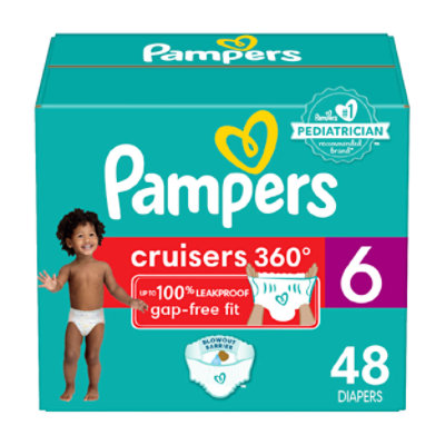 Pampers Cruisers 360 Size 6 Diapers - 48 Count