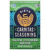 Siete Carnitas Seasoning - 1.29 Oz - Image 1