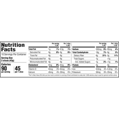 Nature's Harvest Healthy Habits White Bread Made With Whole Grain - 15 Oz - Image 3