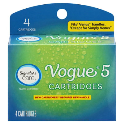 Signature Select/Care Razor Cartridges Vogue 5 - 4 CT - Image 4