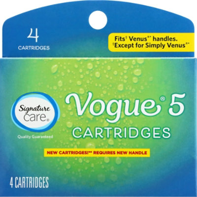 Signature Select/Care Razor Cartridges Vogue 5 - 4 CT - Image 2