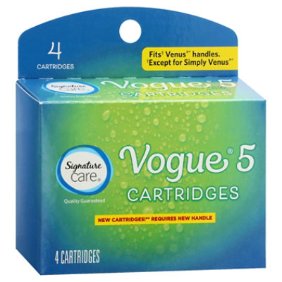 Signature Select/Care Razor Cartridges Vogue 5 - 4 CT