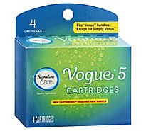 Signature Care Razor Cartridges Vogue 5 - 4 CT