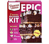 Duncan Hines Epic Kit Smores Brownie Mix Kit - 24.16 Oz