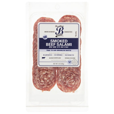 Brooklyn Cured Salami Smoked Beef Sliced - 3 OZ - Image 3