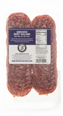 Brooklyn Cured Salami Smoked Beef Sliced - 3 OZ - Image 6