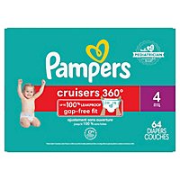Pampers Cruisers 360 Size 4 Diapers - 64 Count - Image 1