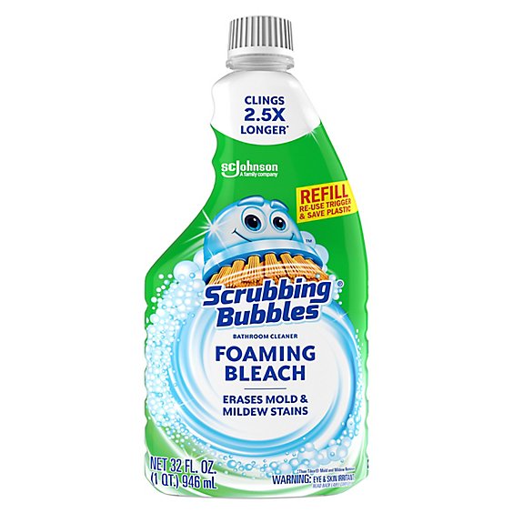 Scrubbing Bubbles Foaming Bleach Bathroom Cleaner Refill Bottle - 32 Fl. Oz.