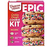 Duncan Hines Epic Kit Cookie Dough Cookie Mix Kit - 22.19 Oz