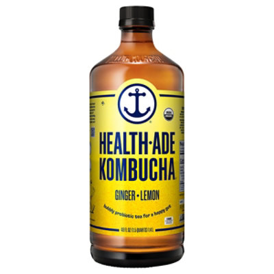 Health Ade Ginger Lemon Kombucha - 48 FZ - Image 3