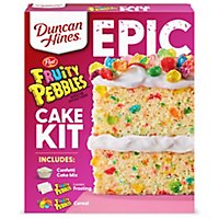 Duncan Hines Epic Kit Fruity Pebbles Cake Mix Kit - 28.5 Oz - Image 2