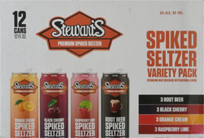 Stewarts Spiked Seltzer Multi Pack In Cans - 12-12 Fl. Oz. - Image 2