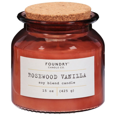 Foundry Jar Candle Rosewood Vanilla 15 Oz - 15 OZ - Image 3