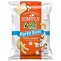 Cheetos Simply Puffs Cheese Flavored Snacks White Cheddar - 12 OZ - Image 1