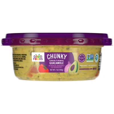 Good Foods Chunky Traditional Guacamole - 7 Oz - Image 1
