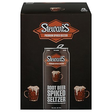 Stewarts Spiked Seltzer Root Beer Pack In Cans - 4-12 Fl. Oz. - Image 3