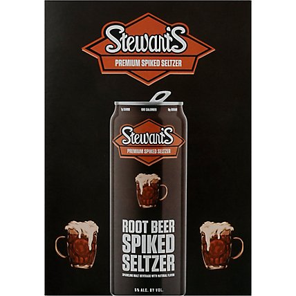 Stewarts Spiked Seltzer Root Beer Pack In Cans - 4-12 Fl. Oz. - Image 2