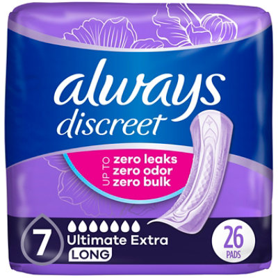 Always Discreet Ultimate Extra Protect Ultimate Absorbency Postpartum Incontinence Pad - 26 Count - Image 1