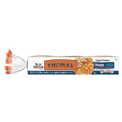 Thomas' Cinnamon Protein English Muffins - 12 Oz - Image 1