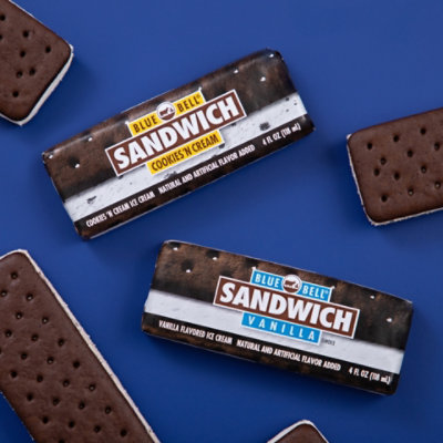 Blue Bell Cookies 'n Cream Sandwich - 4 FZ - Image 6
