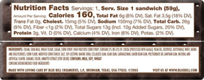 Blue Bell Ice Cream Sandwich - 4 FZ - Image 2