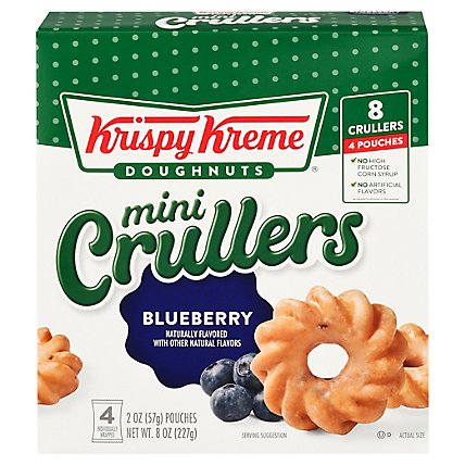 Krispy Kreme Blueberry Mini Crullers - 8 OZ - Image 1