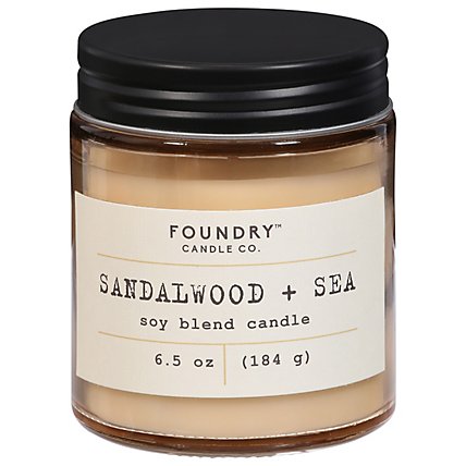 Foundry Candle Sandalwood Sea 6.5 Oz - 6.5 OZ - Image 1