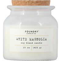 Foundry Candle White Magnolia 15 Oz - 15 OZ - Image 2