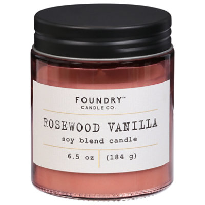 Foundry Candle Rosewood Vanilla 6.5 Oz - 6.5 OZ - Image 1
