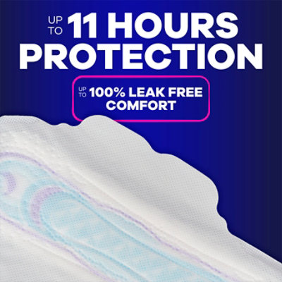 Always Ultra Thin Pads Size 4 Overnight Absorbency Unscented With Wings - 50 Count - Image 4