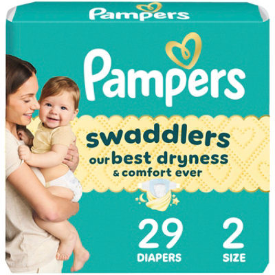 Pampers Swaddlers Baby Diapers Size 2  - 29 Count